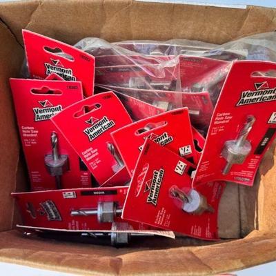 Box Of Vermont American 1/4” Carbon Hole Saw Mandrel
