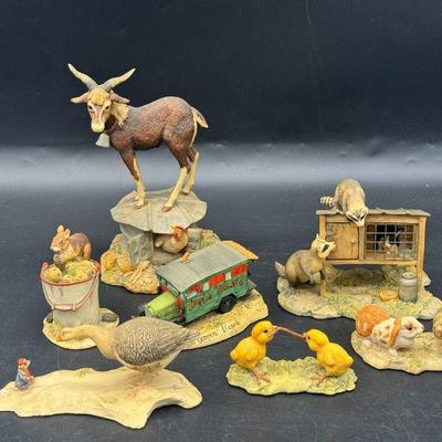 (7) Lowell Davis Figurines Feat. Signed Schmid Border Fine Arts
