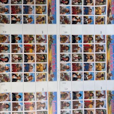 Legends Of The West Stamp Sheets

