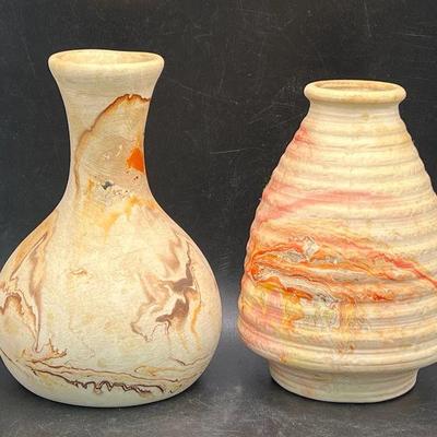 (2) Native American Nemadji Pottery

