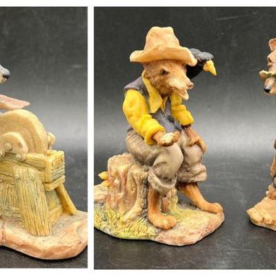 (3) Sculpted Porcelain Lowell Davis RFD America Collection feat. Brer Weasel in Original Box
Bret Weasel with original box. Bret Wolf in...