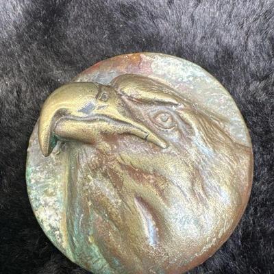 Signed Limited Edition Metal Eagle Medallion
