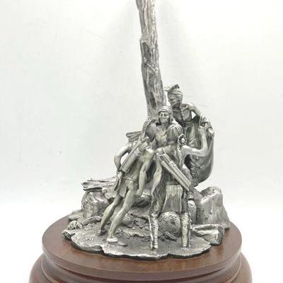 Tecumseh’s War Chillmark Polland 1990 Fine Pewter Sculpture in Box
