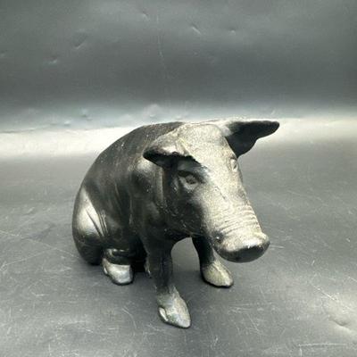 Cast Iron Pig Bank (Empty)
