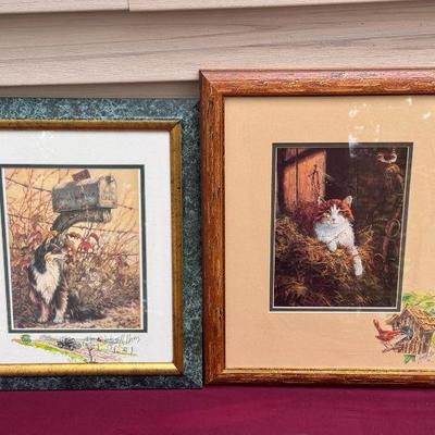 (2) Lowell Davis Prints
' Country Road ' in marble style frame 14.5x17.25
