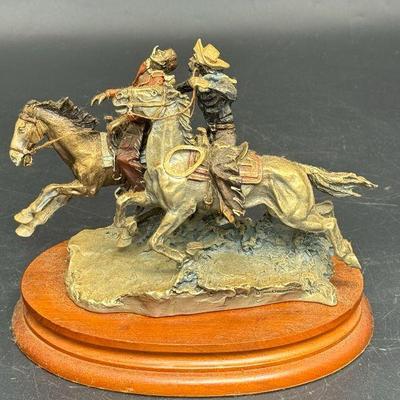 A Dash For The Timer Inspired By Frederic Remington Chilmark Fine Pewter Figurine
