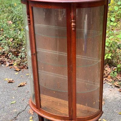 Curved Glass Display Cabinet
