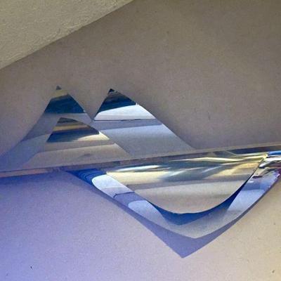 Vintage Curtis Jere - Unique "Waves" metal art wall art