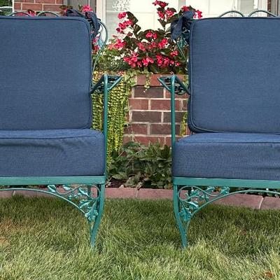 Woodard Acorn Pattern Outdoor Chairs