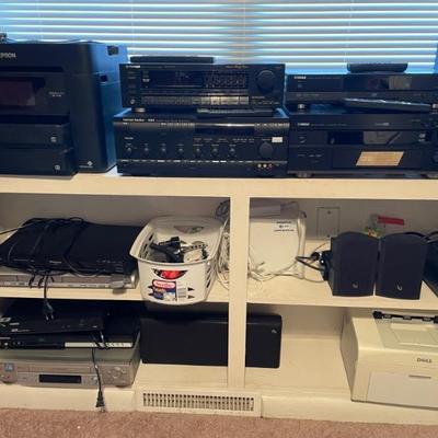 Stereo components, computer monitors, dvd players & various other electronics 