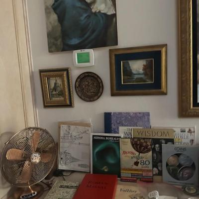 Vintage Fan/ Books