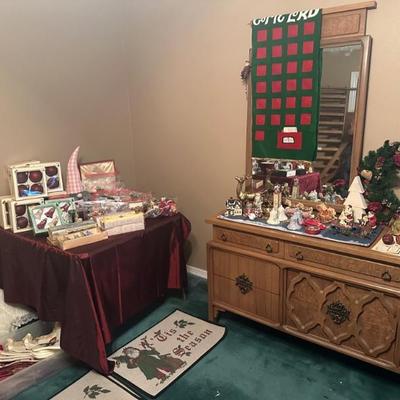 Mid Century Modern Furniture/ Christmas Decor