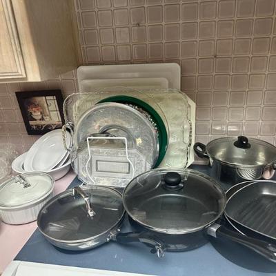Glassware/ Pots and Pans 
