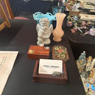 Porcelain Figurine/vase/ Jewelry Box 