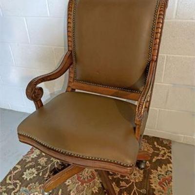 Vintage Carved Executive Office Chair.jpg