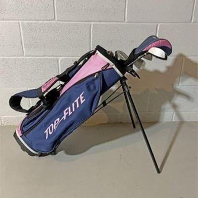 Youth Girl's Golf Clubs and Top Flite Golf Bag .jpg