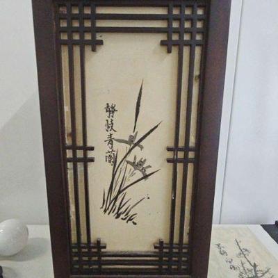 FTH321-Vintage Asian 4 Sided Pagoda Style Table Lamp