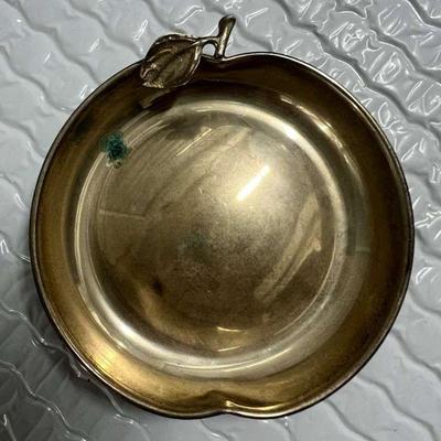 FTH183- Vintage Scandanavian 830 Silver Apple Trinket Dish 