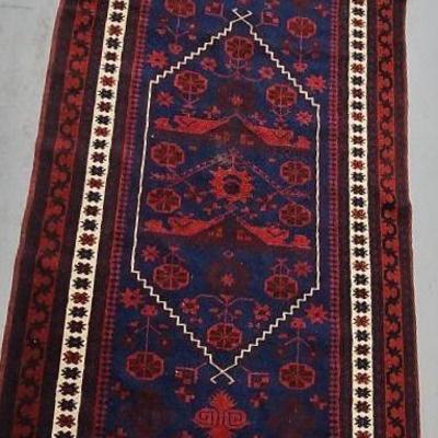 FTH116 - Vintage High Quality Fine 100% Silk Persian Prayer Hand Woven Rug #3
