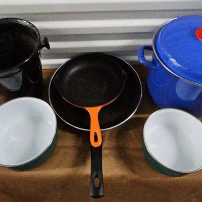 FTH176-Lot Of European Made Pots And Pans