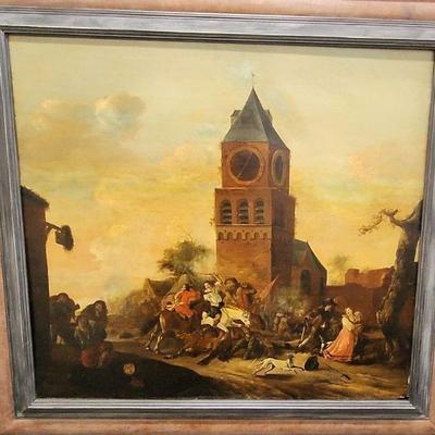FTH108 - Rare Dutch Masterpiece by Pieter Wouwermann Original Oil on Panel 