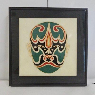 FTH322-Vintage Eloquent Enamel Art Of Chinese Opera Mask