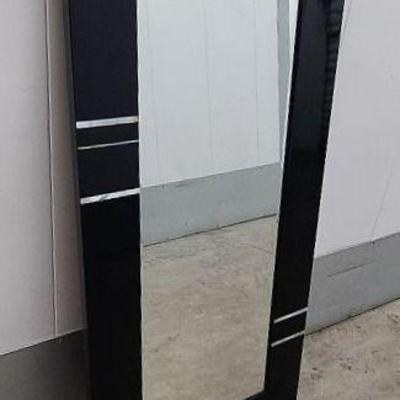 FTH317 - Laquered and Mother of Pearl Inlaid Framed Mirror 