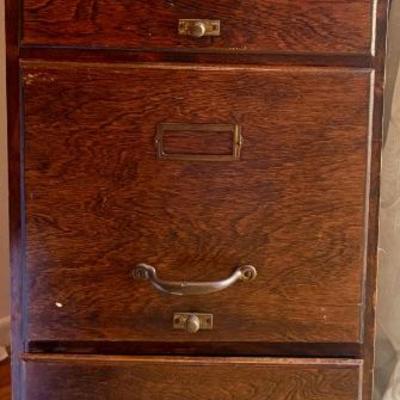 Early American file cabinet 