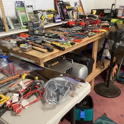 Hand tools, air compressors j