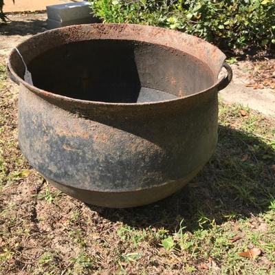 antique iron pot $300