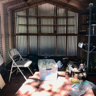 aluminum shed $600
10 X 12 X 9'