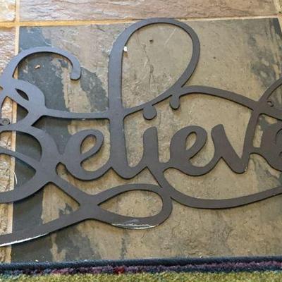 Metal Believe sign