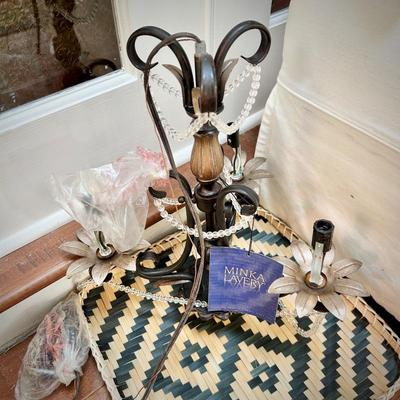 Mini metal chandelier - never used