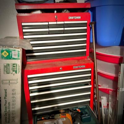 Red Craftsman tool chest