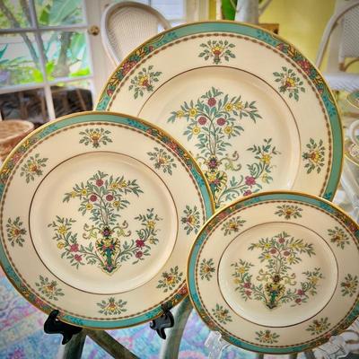 Lenox "Blue Tree" china - 45 pieces