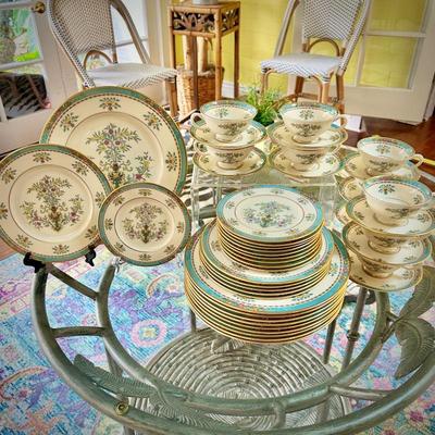 Lenox "Blue Tree" china - 45 pieces