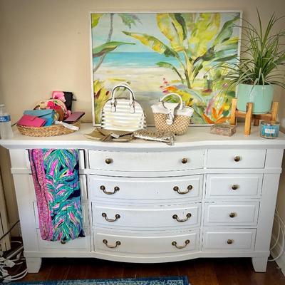 White Broyhill dresser