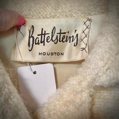 Vintage coat with rhinestone buttons