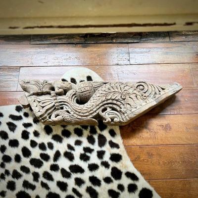Faux cheetah rug