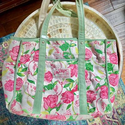 Vintage Lilly Pulitzer tote bag
