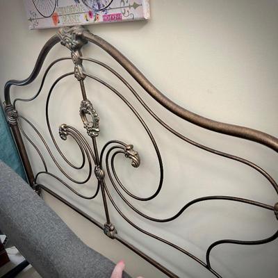 Metal headboard