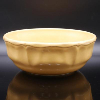 Varages France Yellow Ceramic Serving Bowl