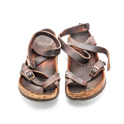 Birkenstock Yara Brown Leather Sandals Size 6