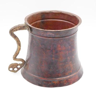 Large Copper Vessel w/Brass Handle