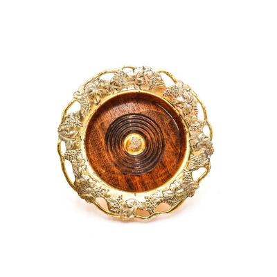 Vintage Champagne/Wine Bottle Golden Plated Coaster