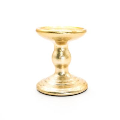 Golden Pillar Candle Holder