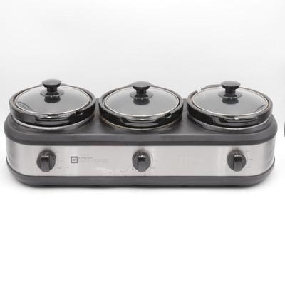 TRU 2.5-Quart Slow Cooker Triple Buffet Server