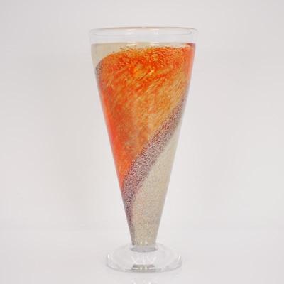 Kosta Boda Signed Kjell Engman Twister Art Glass Vase