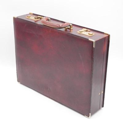 Mascetti Italian Leather Locking Briefcase