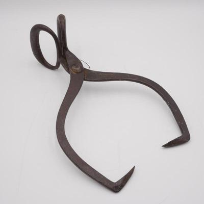 Vintage Cast Iron Ice Block Tongs